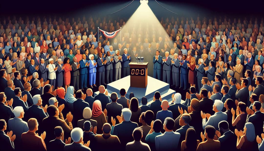 How long will Kamala's speech be at the DNC? Manifold