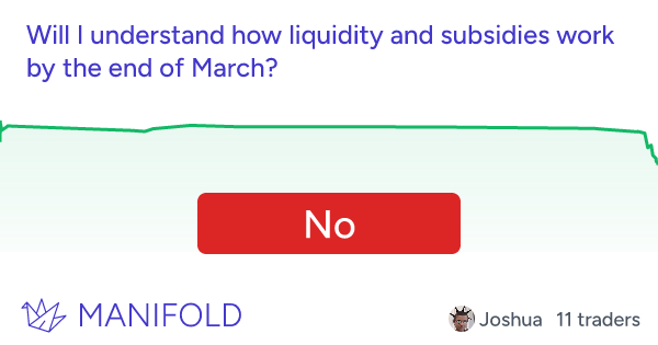 Will I understand how liquidity and subsidies work by the end of March?